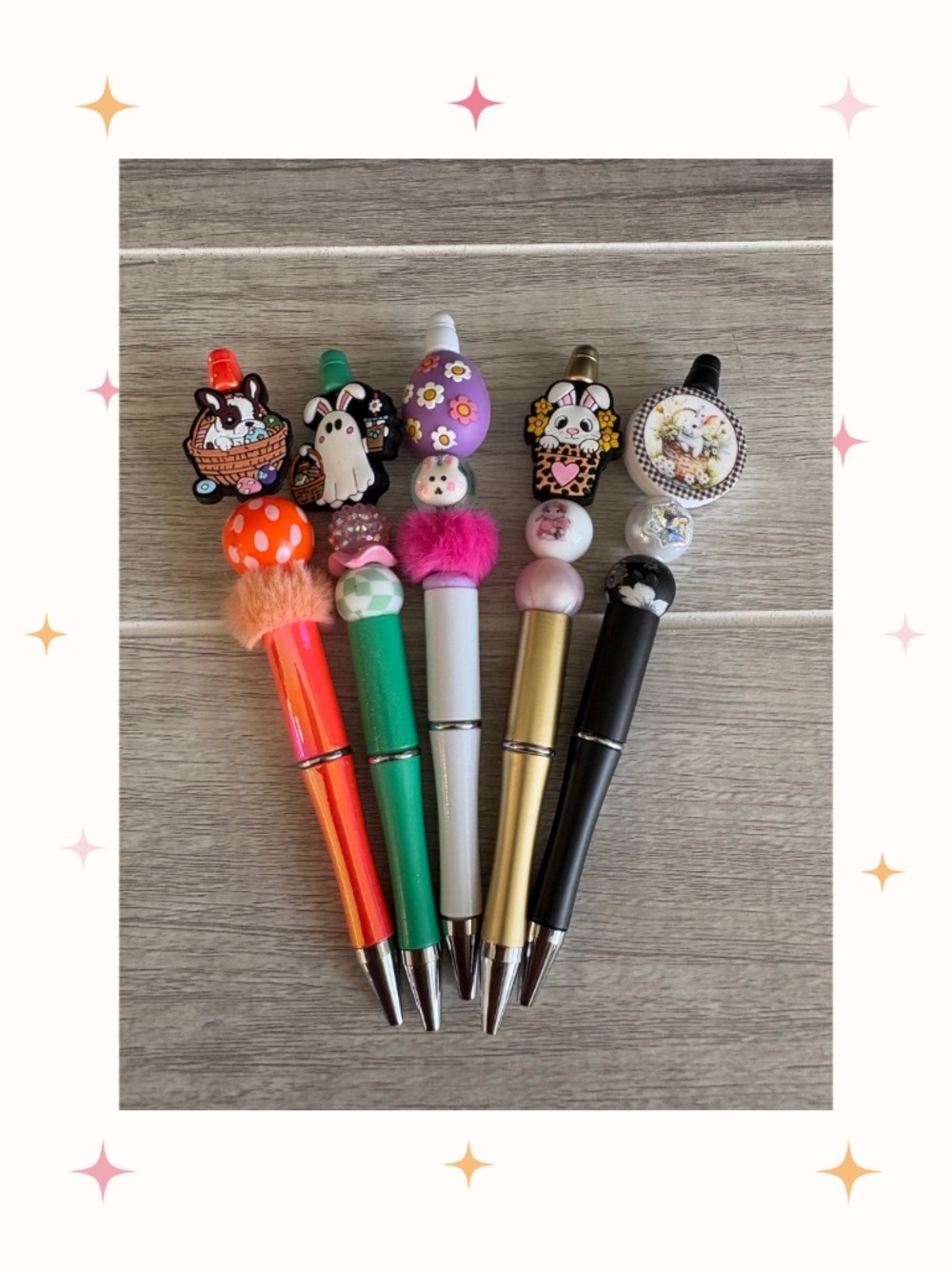 Handmade Easter Beaded Pens You Choose